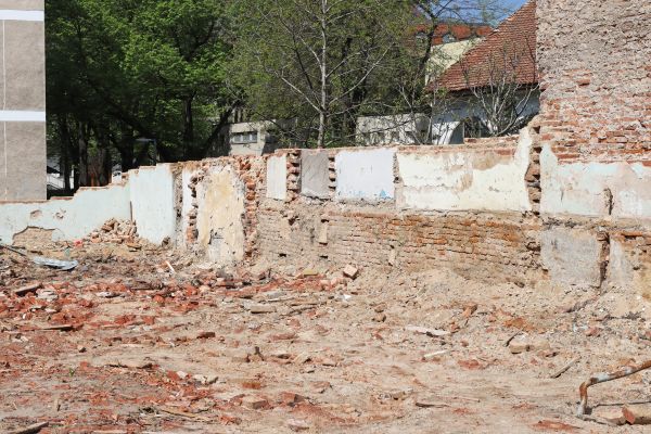 Brick Wall Demolition in Pittsburgh